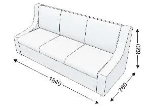 Диван тройной KLERK-9. Фото 1