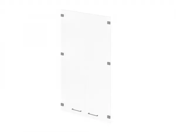 Двери средние стеклянные - комплект 2 шт. Р-021. Фото 1