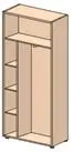 Каркас шкафа для одежды (с полками и выдвижной вешалкой) СФ-104411. Фото 1