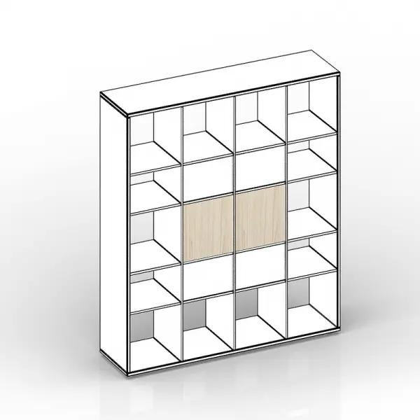 Комплект задних стенок (больших) для стеллажа - 2 штуки SPBAC3838. Фото 1