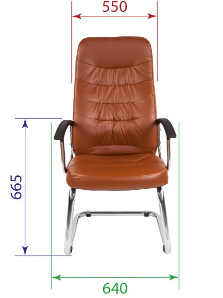 Кресло для посетителя РК 200 V хром. Фото 10