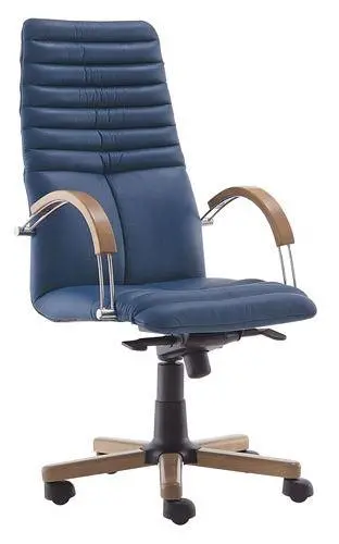 Кресло для руководителя Galaxy Wood chrome. Фото 1