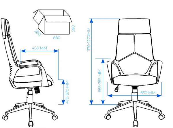 Кресло для сотрудника AL 766. Фото 7