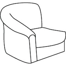 Кресло с правым подлокотником Премьер арт.1В. Фото 1