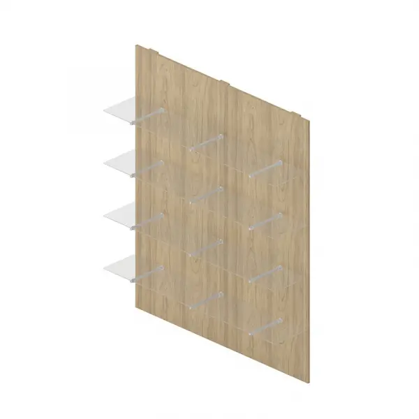 Панель стеновая со стекл.полками RD-72. Фото 1
