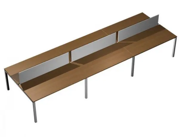 Рабочая станция с настольными экранами ДСП КВ 0132-3. Фото 1