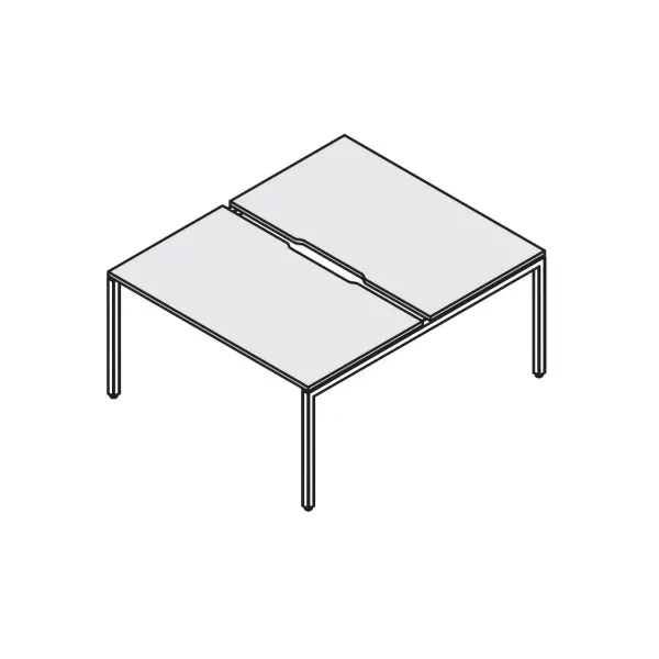 Сдвоенный стол с вырезами RP-4.2(x2)+F-48. Фото 1