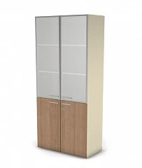 Шкаф MDF с матовым стеклом 5 уровней с замком 49H032.410.1M. Фото 1