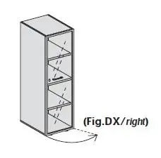 Шкаф средний, двери стекло 155368. Фото 1