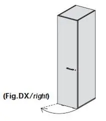 Шкаф высокий левый 155373. Фото 1