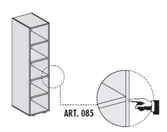 Шкаф высокий 155085. Фото 1