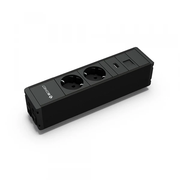 Розеточный блок 2tsn+1usb зарядка 5v/2a+rj45 AUX7003. Фото 1