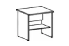 STEEL WOOD - Стол для оргтехники 77. Фото 1