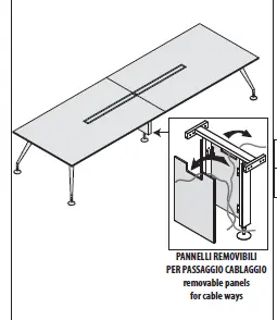 Стол для переговоров, ножки крашенные 156380. Фото 1