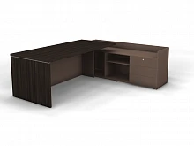 Стол на опорной тумбе без накладных фасадов правый SN13.2319R. Фото 1