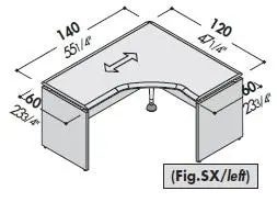 Стол правый 177090. Фото 1