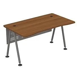 Стол рабочий (металлокаркас МА) с металлическим экраном 0144. Фото 1