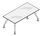Стол, столешница цветное стекло, ножки хромированные 156401. Фото 1