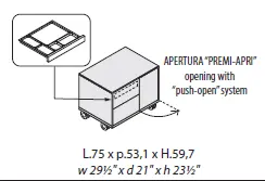 Тумба мобильная 156211. Фото 1