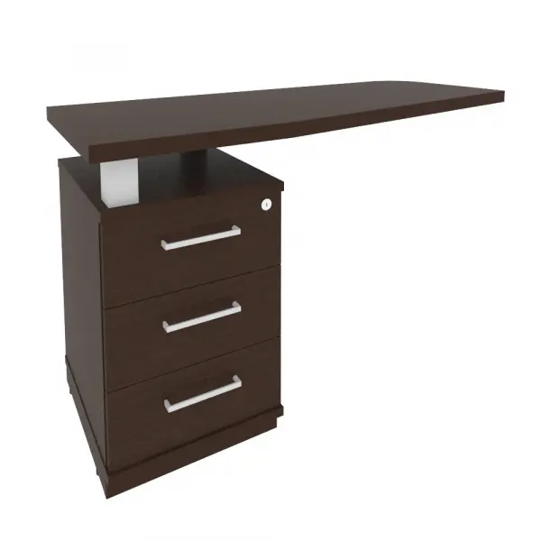 Тумба приставная с топом для прямоугольного стола левая KTP-2 (L). Фото 1
